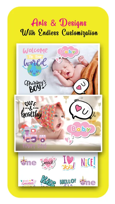 Tangkapan skrin Baby Photo Art-Baby Story Pics