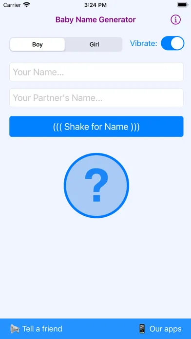 Captures d'écran de Baby Name Generator