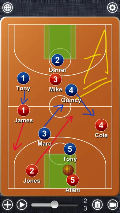 Tangkapan layar Basket board