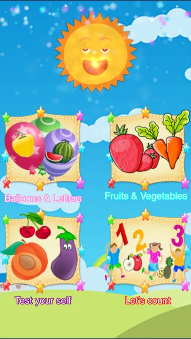 Captures d'écran de ABC Learn Fruits & Vegetables