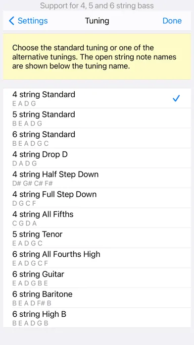 Screenshot di Bass Sight Reading Trainer