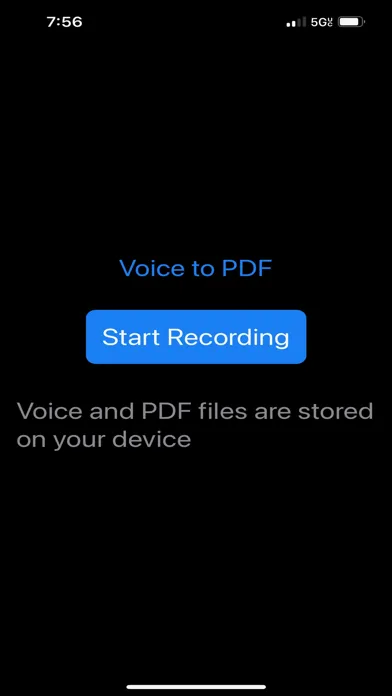 Tangkapan layar Voice to PDF