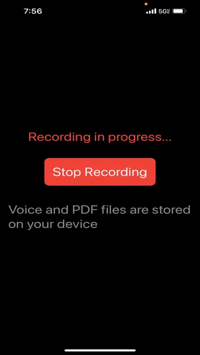 Tangkapan layar Voice to PDF