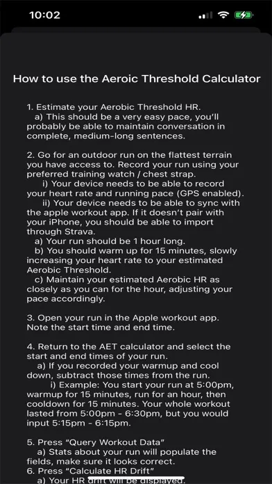 صور Aerobic Threshold Calculator