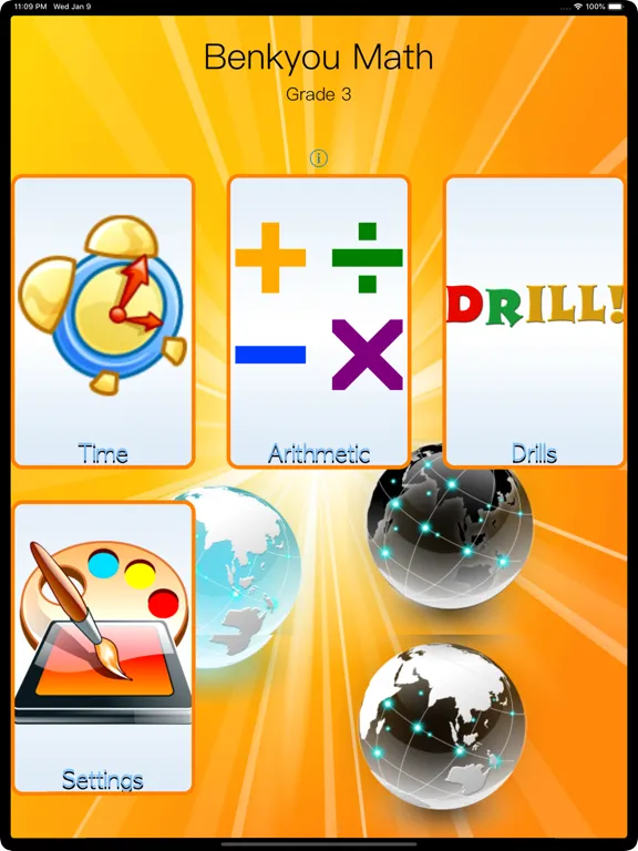 Capturas de tela do Benkyou Math: Grade 3 iPad 