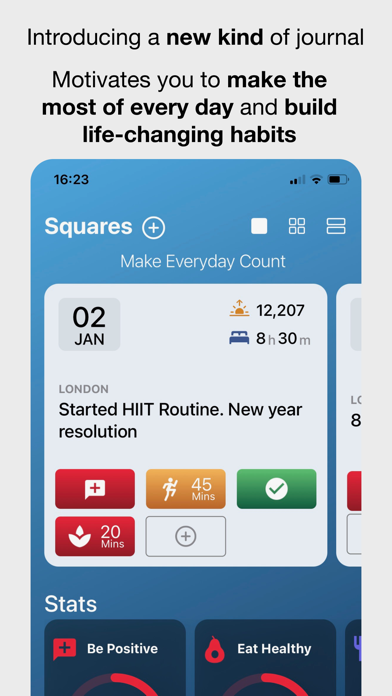 Capturas de pantalla de Square Journal