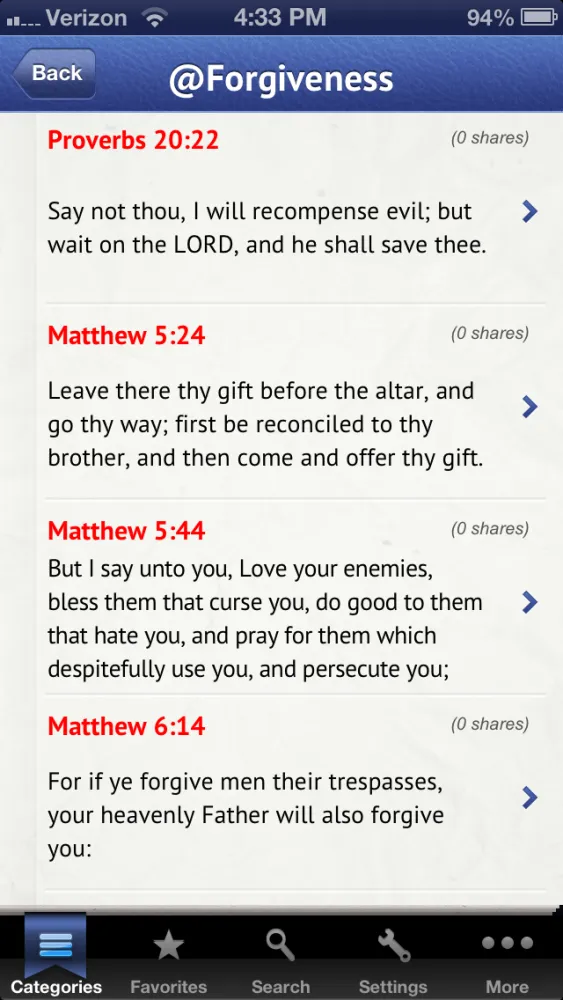 Bible Verses For Facebook,SMS & Twitter FREE Screenshots