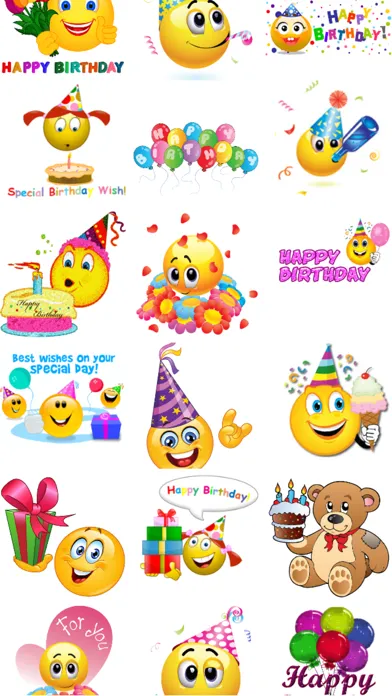 Birthday Emoticons Ekran Görüntüleri
