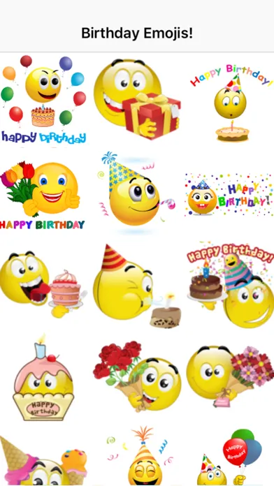 Birthday Emoticons Ekran Görüntüleri