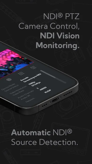 ภาพหน้าจอของ NDI PTZ Control