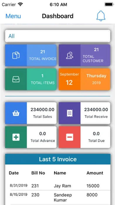 Capturas de pantalla de Biz Billing - GST Billing App