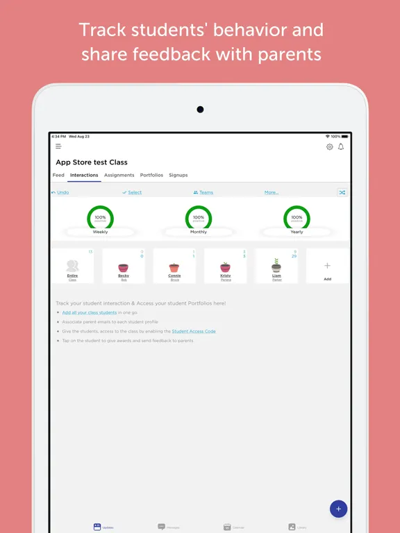 تصاویر Bloomz: For Teachers & Schools iPad 
