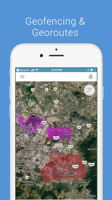 Capturas de tela do BluAgent GPS Tracking