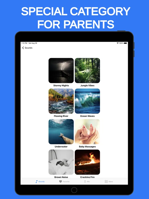 Newborn - Baby White Noise iPad  스크린샷