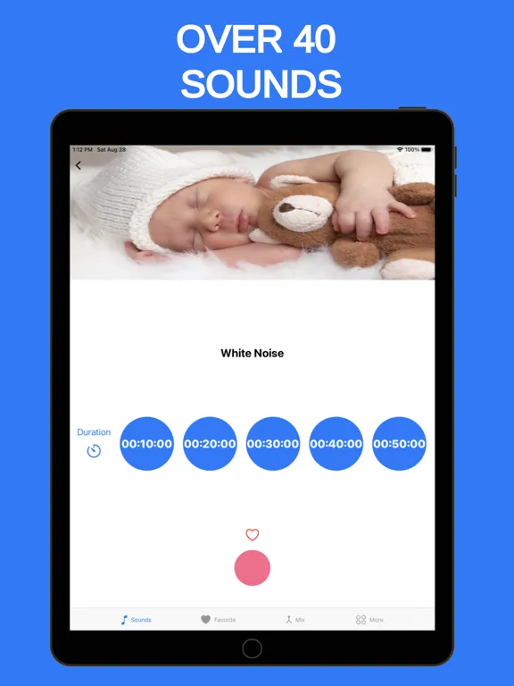 Newborn - Baby White Noise iPad  스크린샷