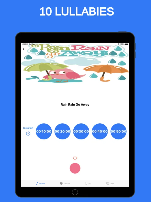 Newborn - Baby White Noise iPad  스크린샷