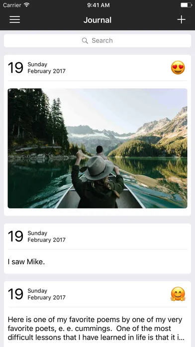 Personal Journal - Diary, images, notes Screenshots