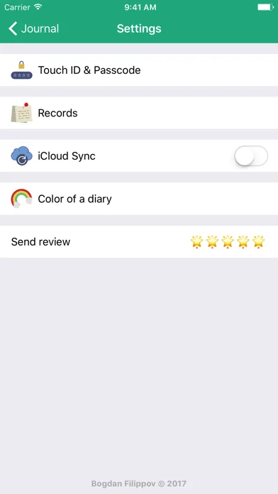 Personal Journal - Diary, images, notes Screenshots