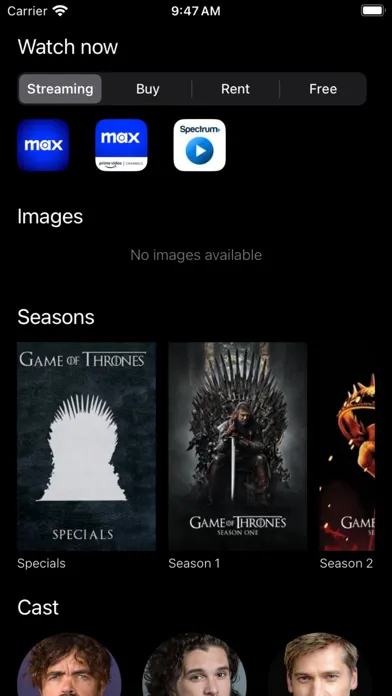 Captures d'écran de Showtime Hub - Movies & Series