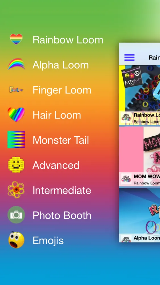Capturas de pantalla de Rainbow Loom Pro