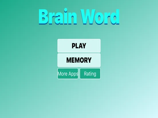 Tangkapan skrin BrainWord iPad 