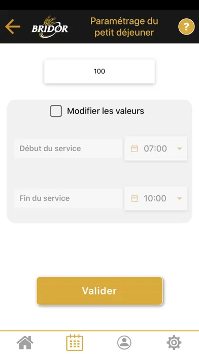 Screenshot di Bridor App