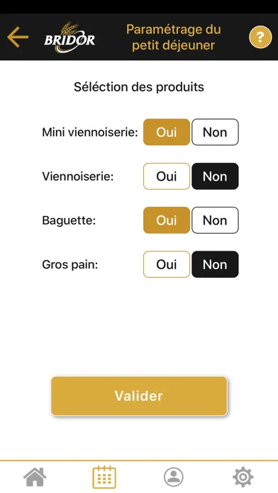 Screenshot di Bridor App