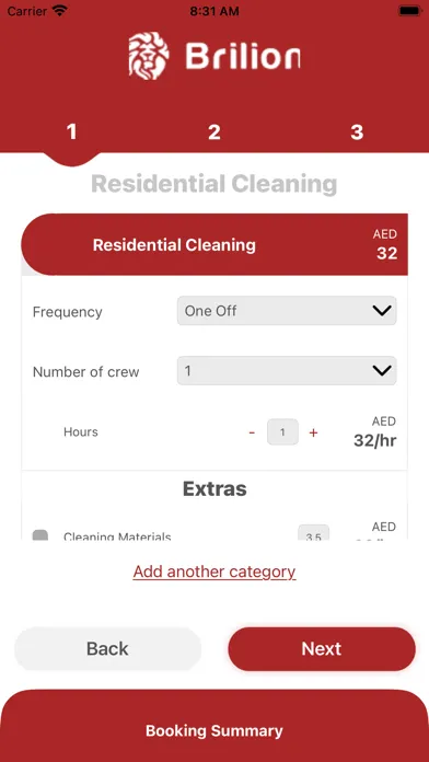 Brilion Customer App スクリーンショット