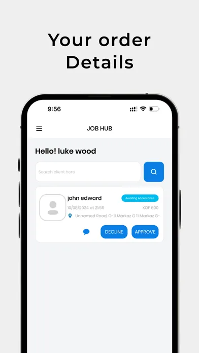 ภาพหน้าจอของ JobHub:Pro