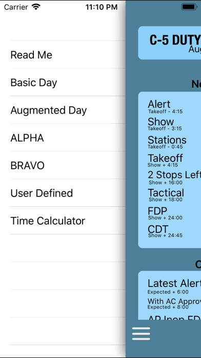 C-5 Duty Day Calc スクリーンショット