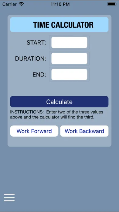 Tangkapan layar C-5 Duty Day Calc