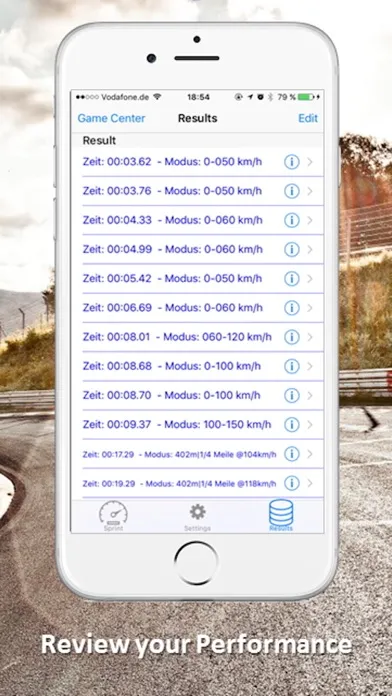 SpeedBox Performance Tracking应用截图