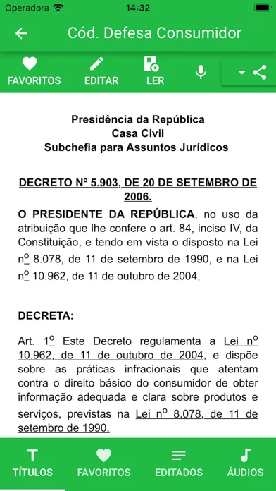 Código de Defesa do Consumidor Screenshots