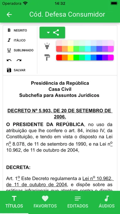 Código de Defesa do Consumidor Screenshots