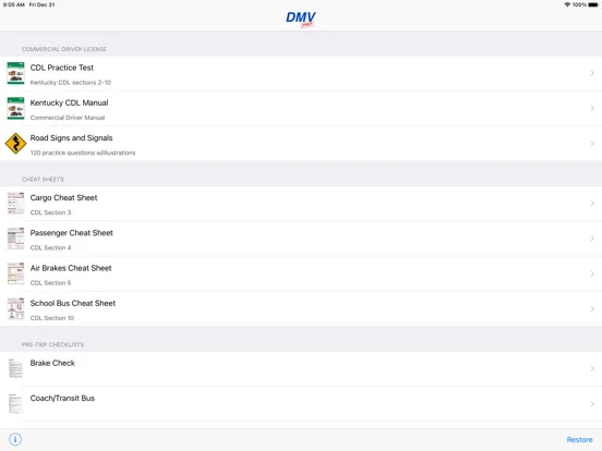 Kentucky CDL Test Prep iPad  سکرین شاٹس