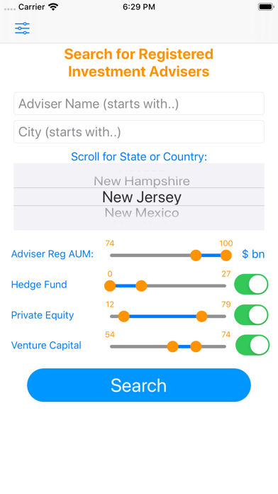 Screenshot di Hedge Fund Pages