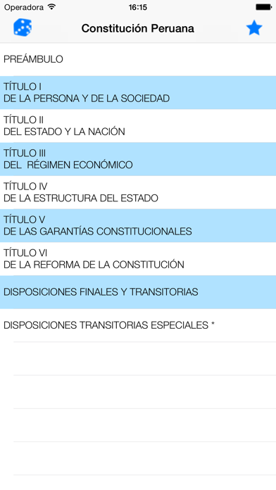 Constitución Peruana スクリーンショット