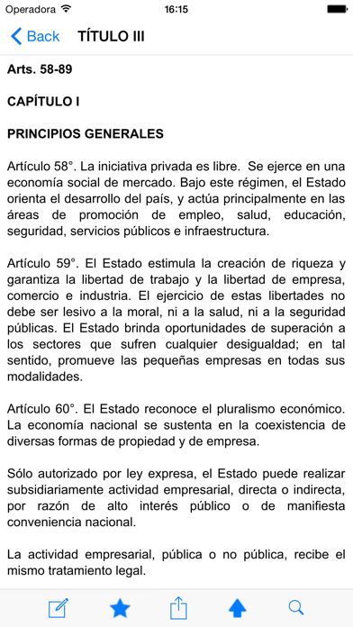 Constitución Peruana スクリーンショット