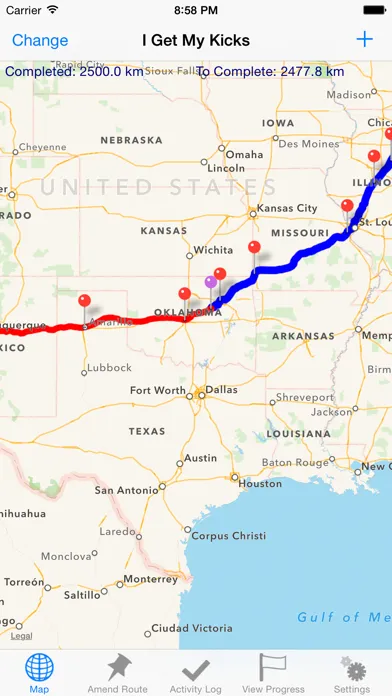 Virtual Journeys for Strava Screenshots