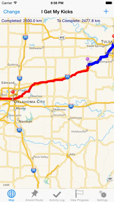 Virtual Journeys for Strava Screenshots