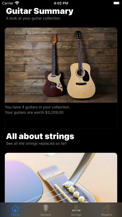Capturas de tela do My Guitars
