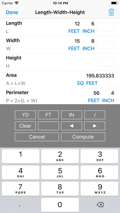 Screenshot di Construction Calculator++