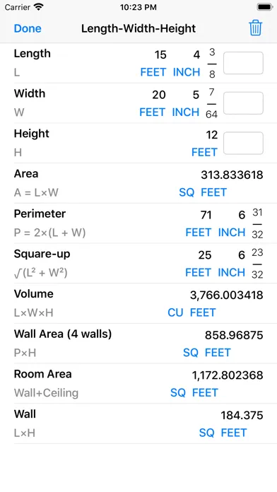 Screenshot di Construction Calculator++
