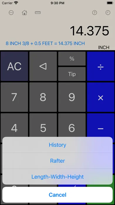 Screenshot di Construction Calculator++