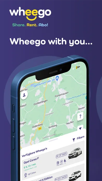 wheego share, rent, abo Screenshots