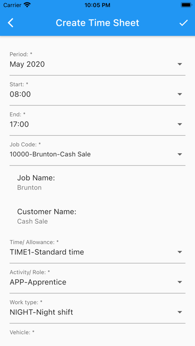 BruntonTimeSheet स्क्रीनशॉट