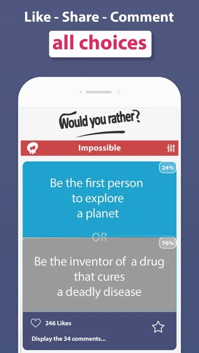 Would you rather? Fun quizzes স্ক্রিনশট