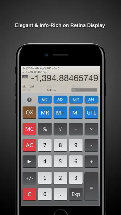 ภาพหน้าจอของ CalcQX LITE - the calculator