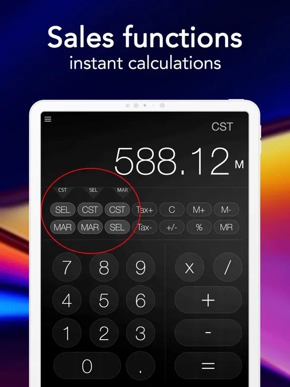 Tangkapan skrin CalculatorBiz iPad 