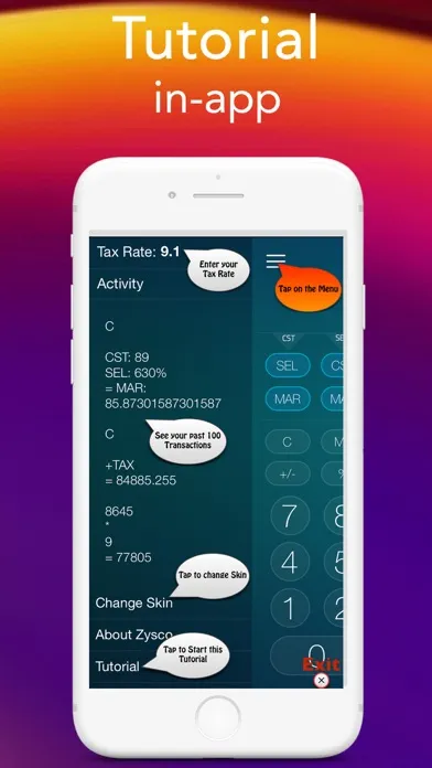 Tangkapan skrin CalculatorBiz